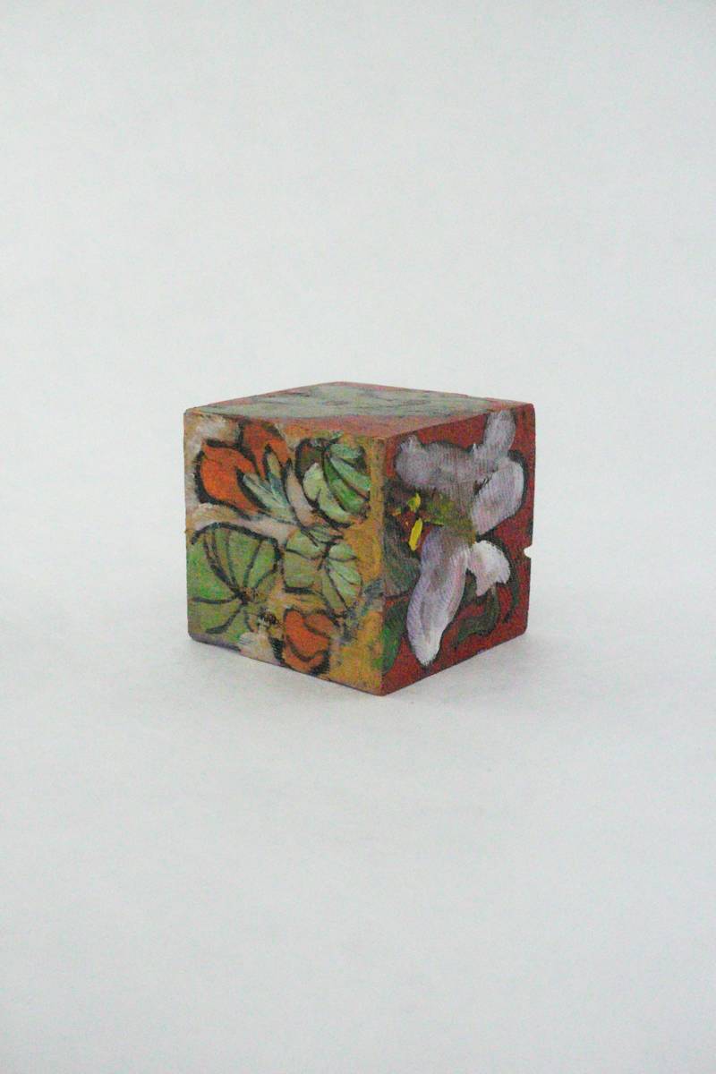 Hand Painted Wood Block by Rumiko "Rumi"  Tsuda Estate, Image 4.
