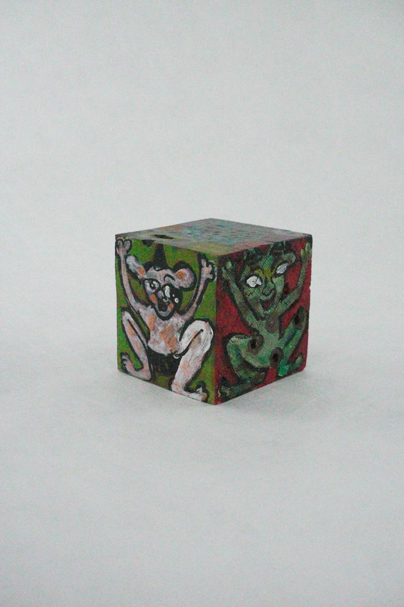 Hand Painted Wood Block by Rumiko "Rumi"  Tsuda Estate, Image 4.