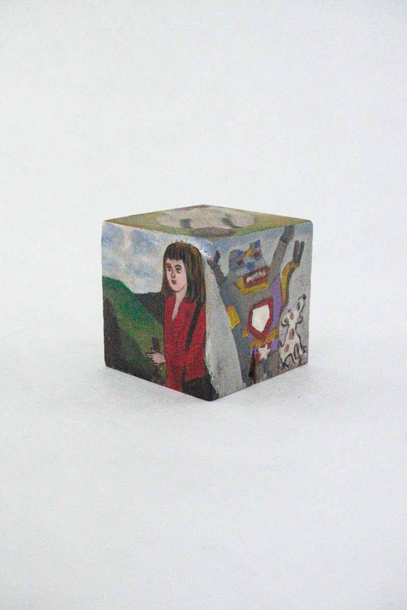 Hand Painted Wood Block by Rumiko "Rumi"  Tsuda Estate, Image 3.