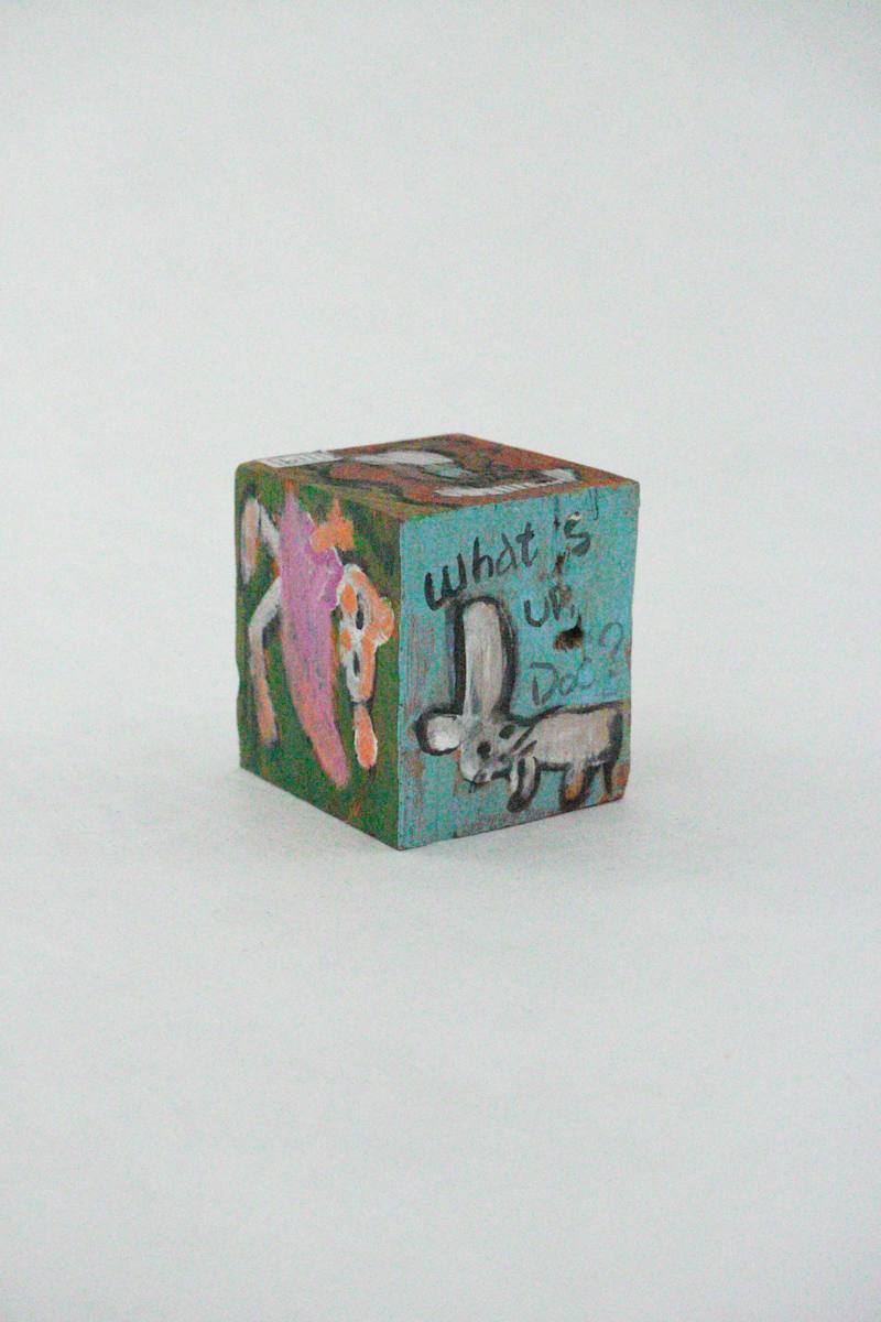 Hand Painted Wood Block by Rumiko "Rumi"  Tsuda Estate, Image 3.