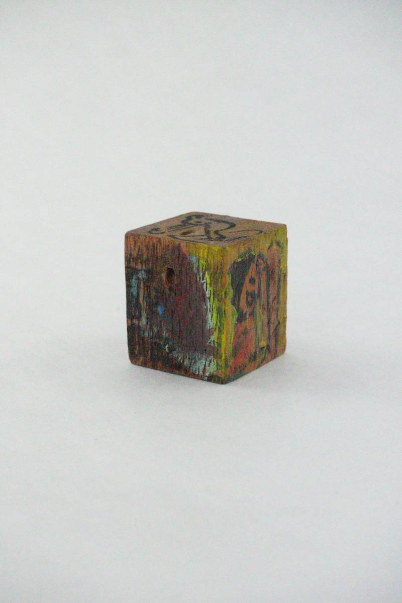 Hand Painted Wood Block by Rumiko "Rumi"  Tsuda Estate, Image 3.