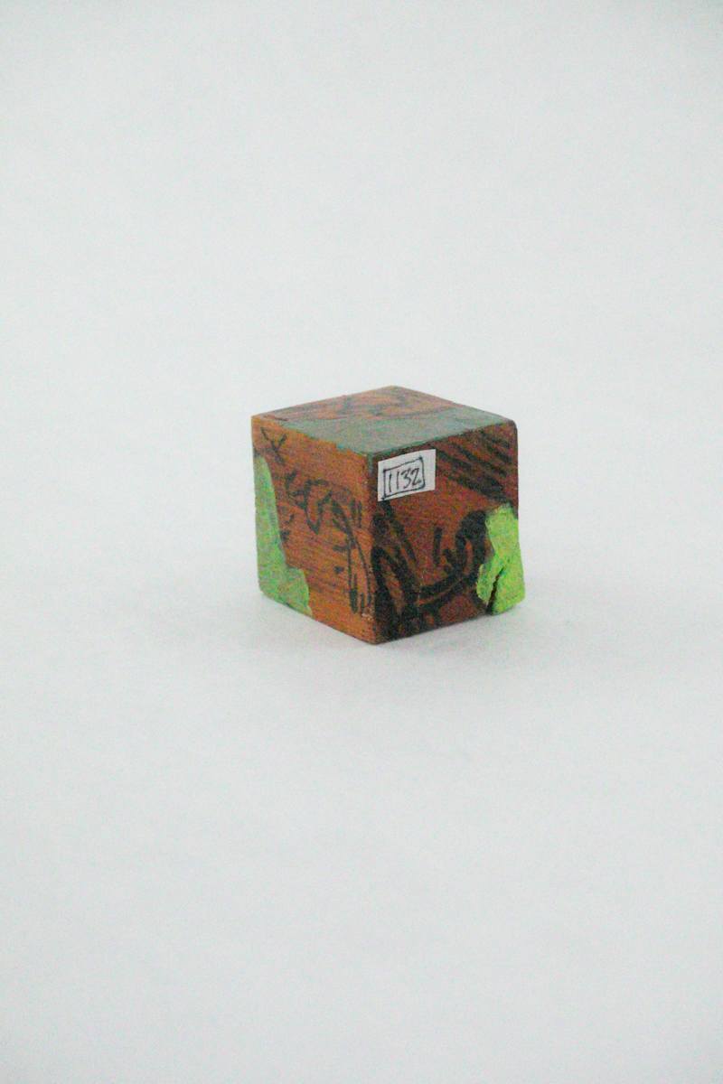 Hand Painted Wood Block by Rumiko "Rumi"  Tsuda Estate, Image 2.