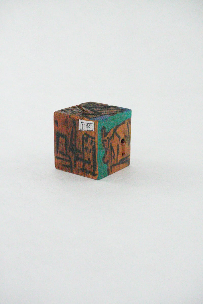 Hand Painted Wood Block by Rumiko "Rumi"  Tsuda Estate, Image 2.