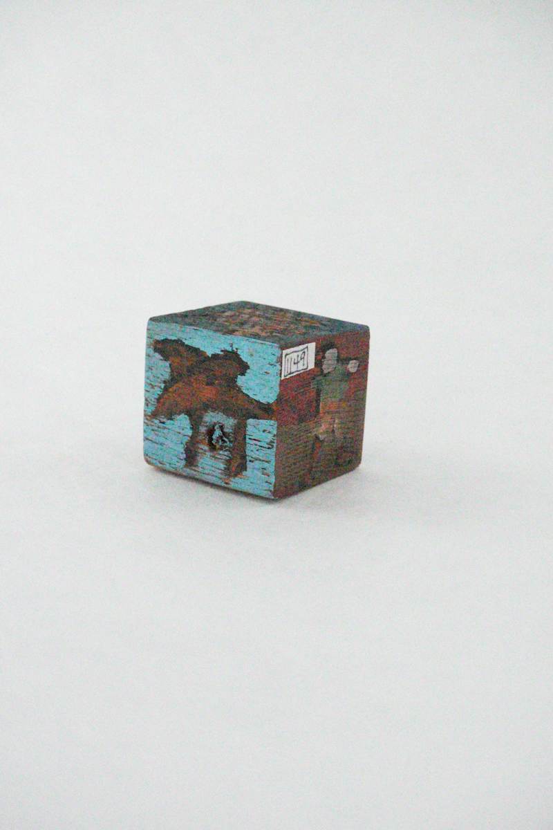 Hand Painted Wood Block by Rumiko "Rumi"  Tsuda Estate, Image 2.