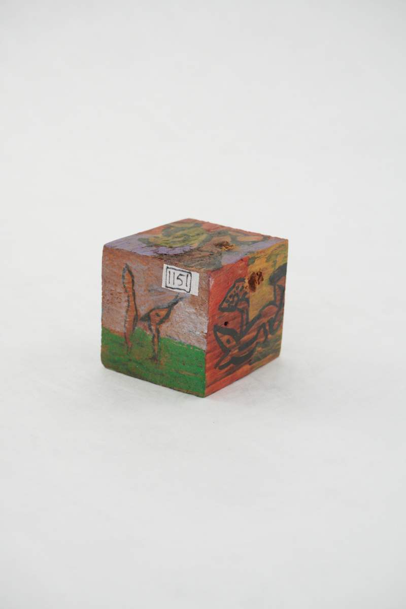 Hand Painted Wood Block by Rumiko "Rumi"  Tsuda Estate, Image 2.
