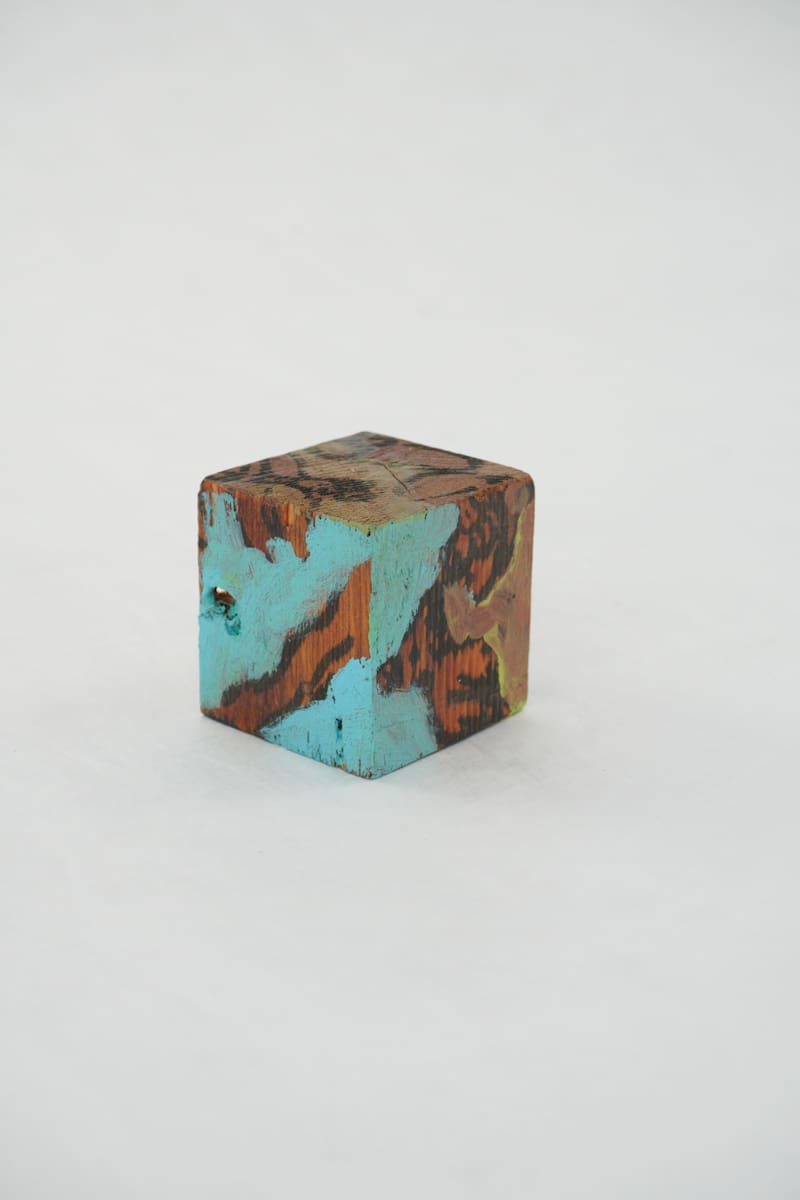 Hand Painted Wood Block by Rumiko "Rumi"  Tsuda Estate, Image 3.