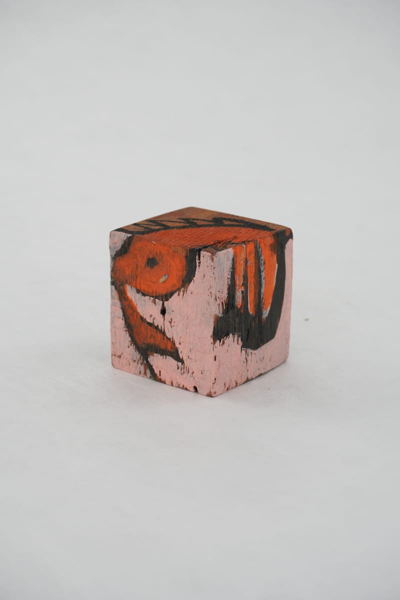 Hand Painted Wood Block by Rumiko "Rumi"  Tsuda Estate, Image 5.