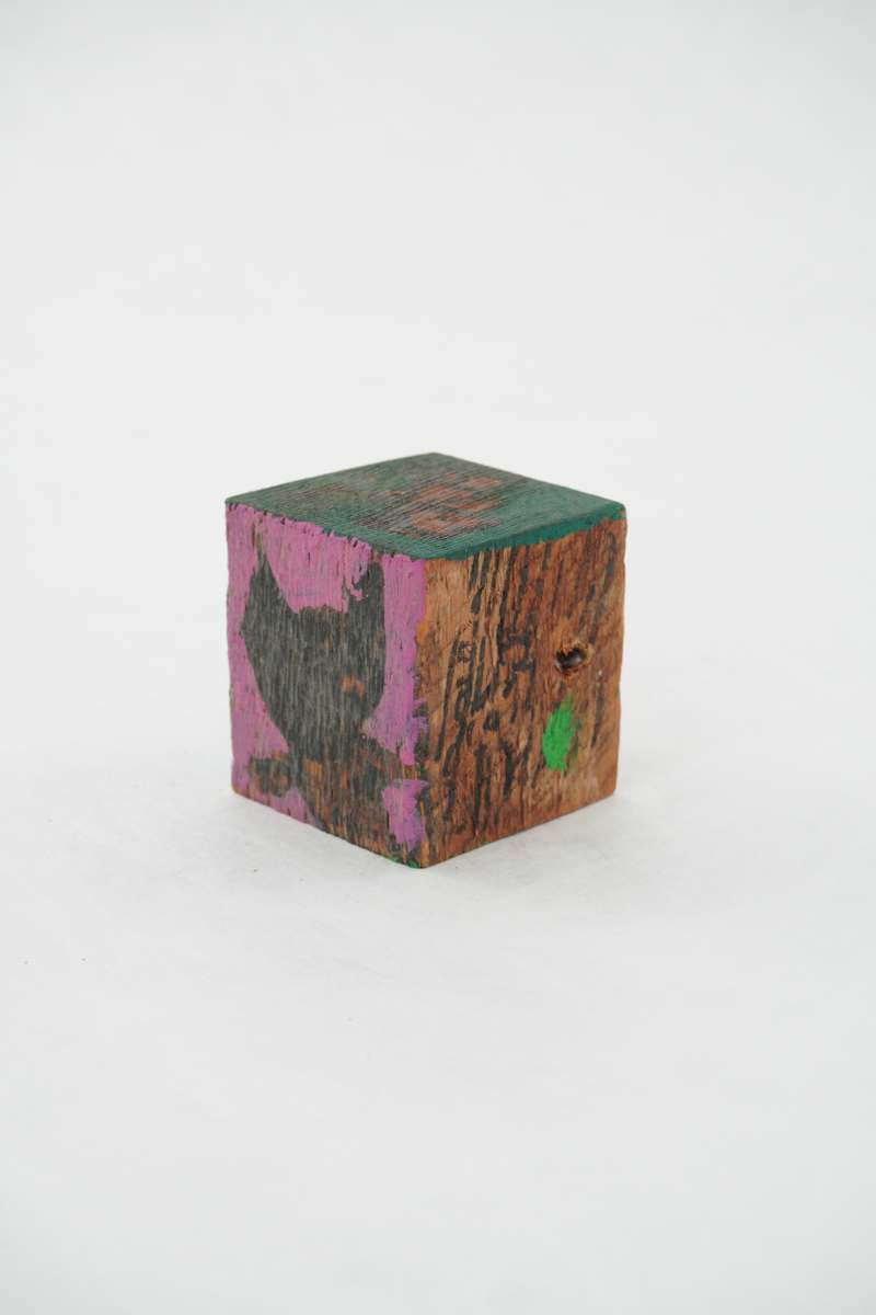 Hand Painted Wood Block by Rumiko "Rumi"  Tsuda Estate, Image 3.