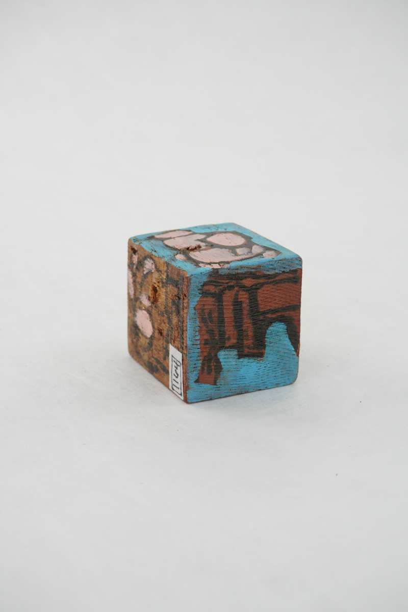 Hand Painted Wood Block by Rumiko "Rumi"  Tsuda Estate, Image 3.