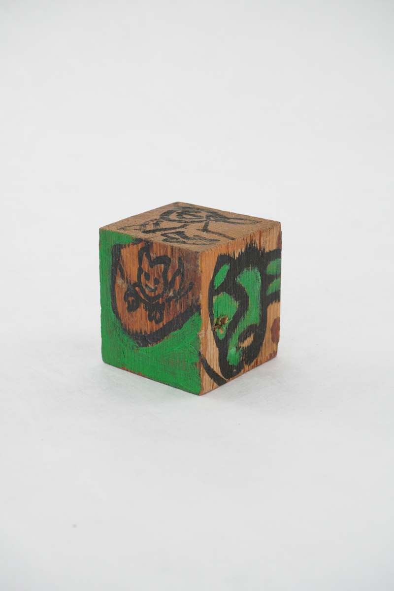 Hand Painted Wood Block by Rumiko "Rumi"  Tsuda Estate, Image 3.