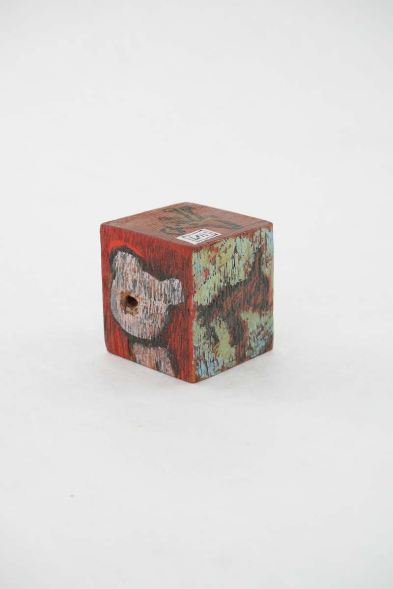 Hand Painted Wood Block by Rumiko "Rumi"  Tsuda Estate, Image 4.