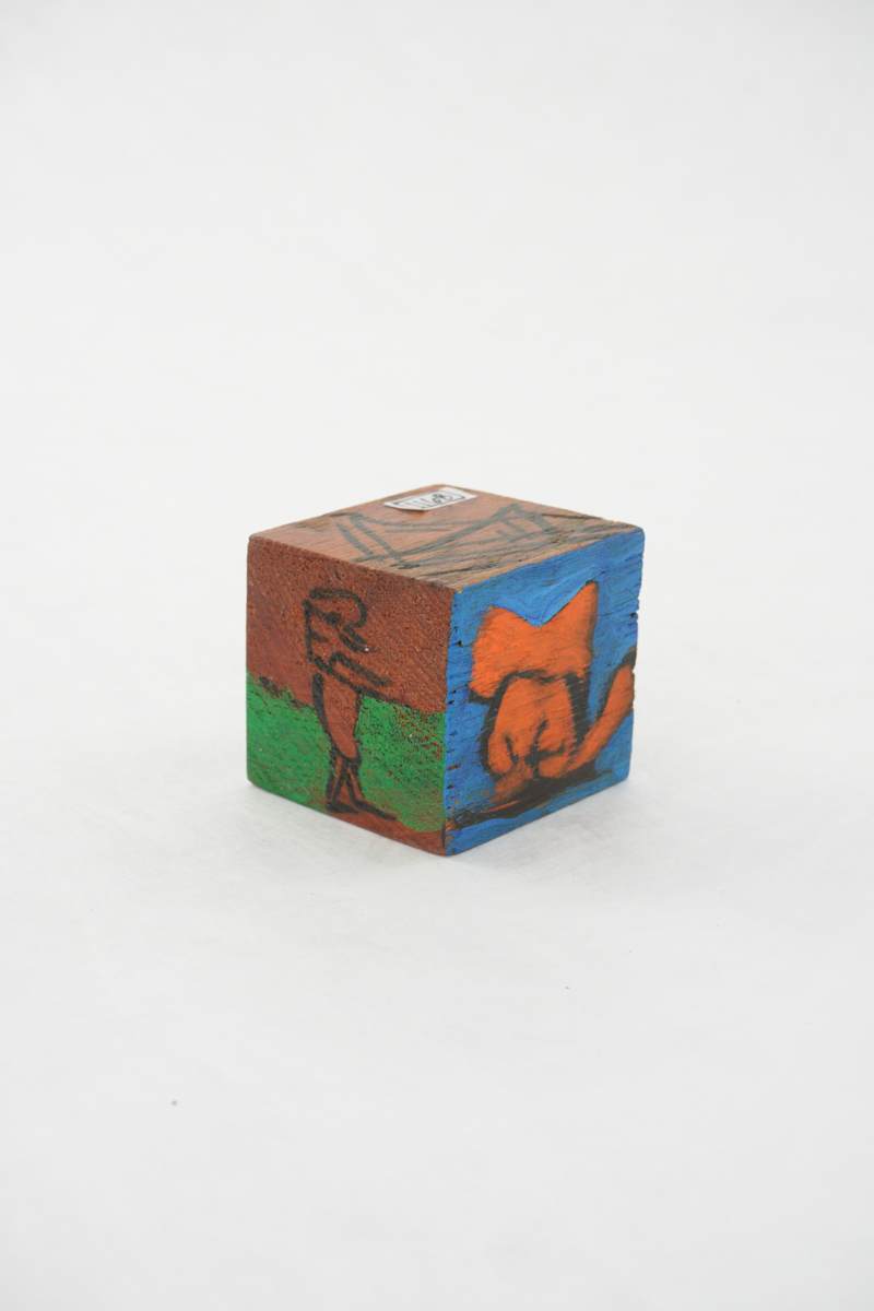 Hand Painted Wood Block by Rumiko "Rumi"  Tsuda Estate, Image 2.
