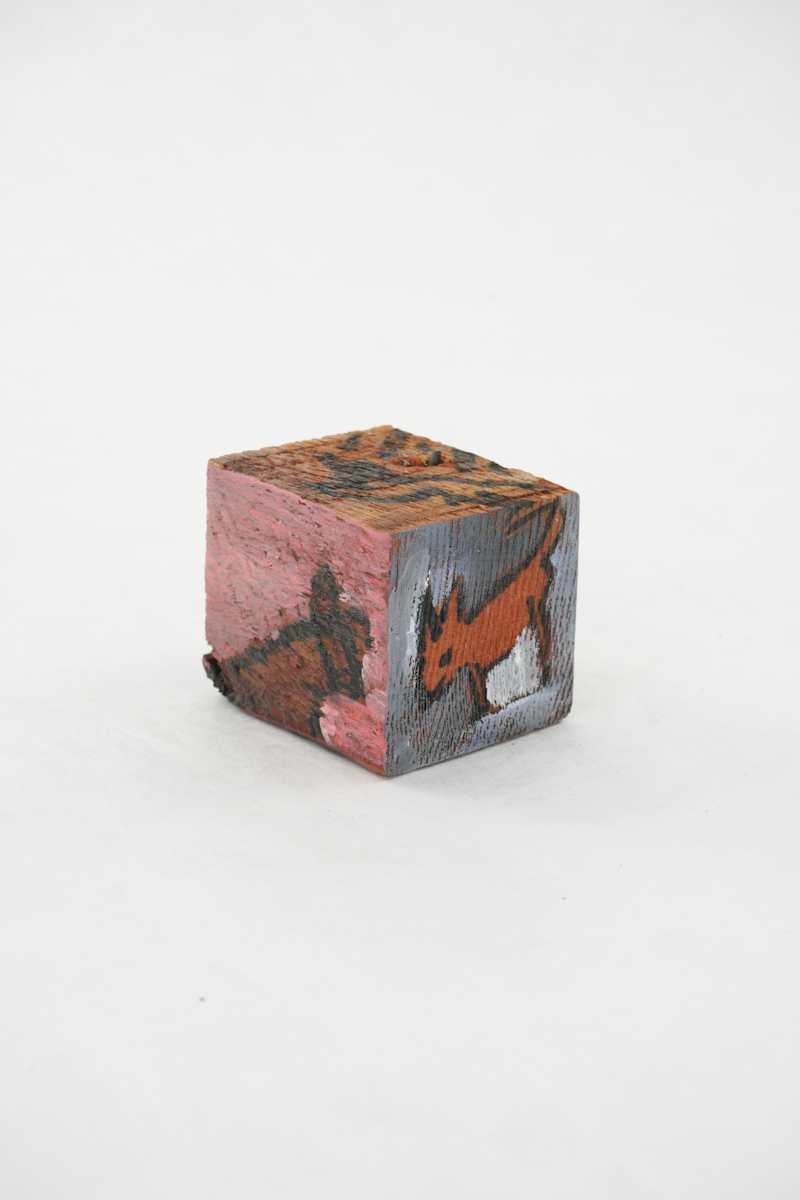 Hand Painted Wood Block by Rumiko "Rumi"  Tsuda Estate, Image 2.