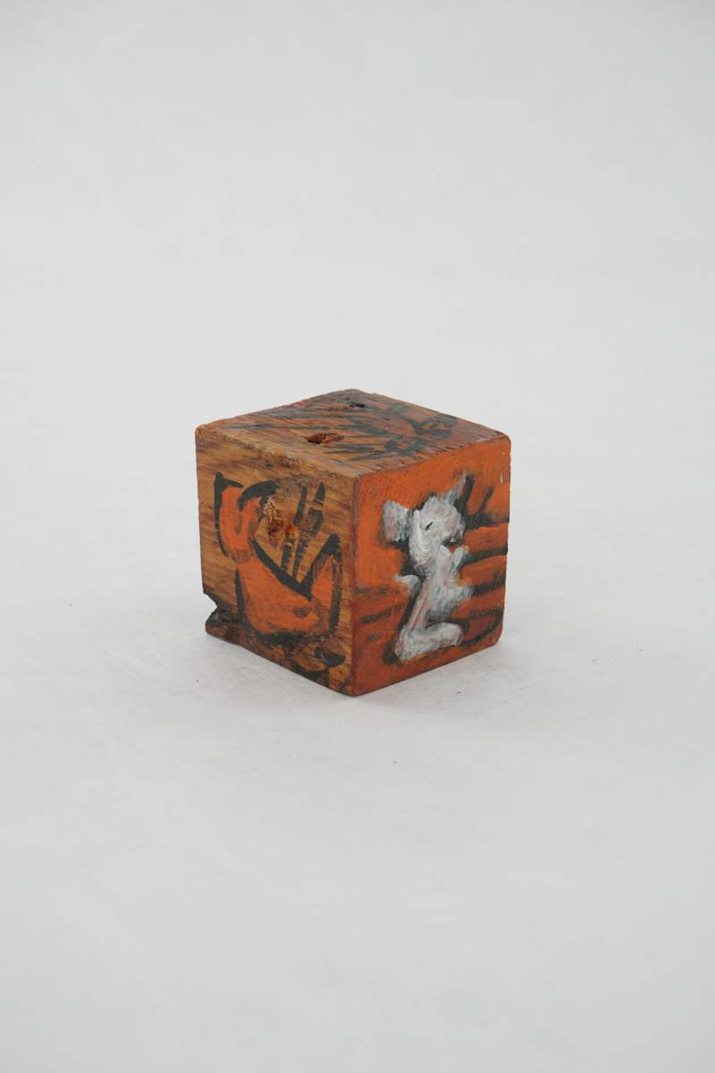 Hand Painted Wood Block by Rumiko "Rumi"  Tsuda Estate, Image 3.
