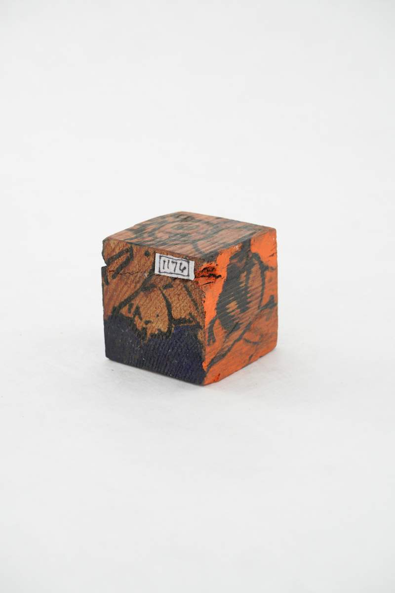 Hand Painted Wood Block by Rumiko "Rumi"  Tsuda Estate, Image 2.