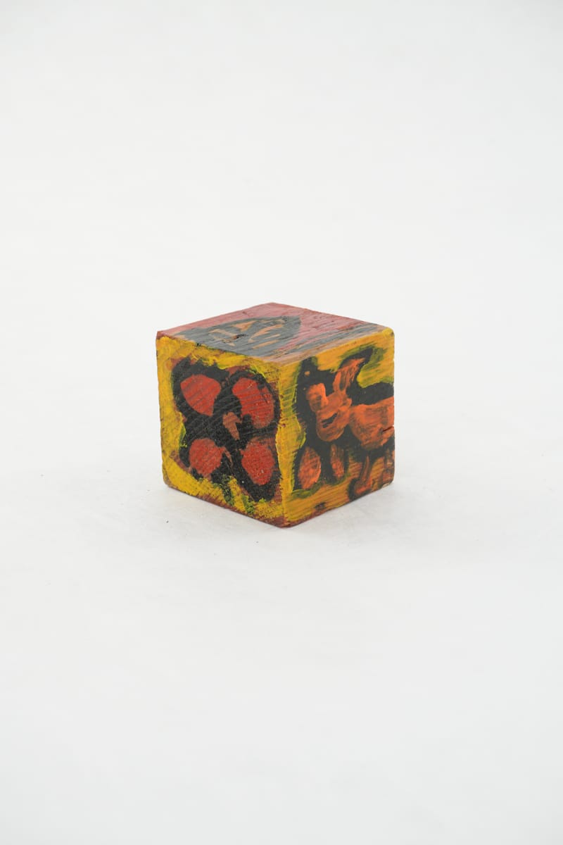 Hand Painted Wood Block by Rumiko "Rumi"  Tsuda Estate, Image 2.