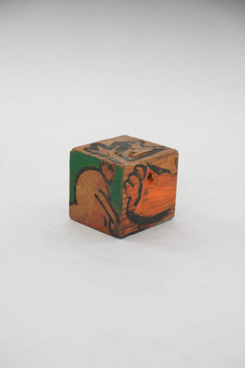 Hand Painted Wood Block by Rumiko "Rumi"  Tsuda Estate, Image 3.