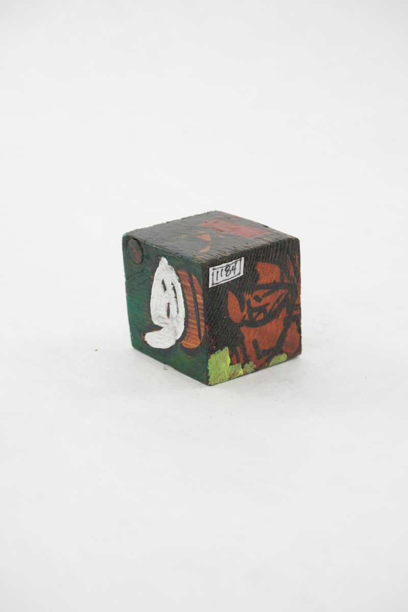 Hand Painted Wood Block by Rumiko "Rumi"  Tsuda Estate, Image 2.