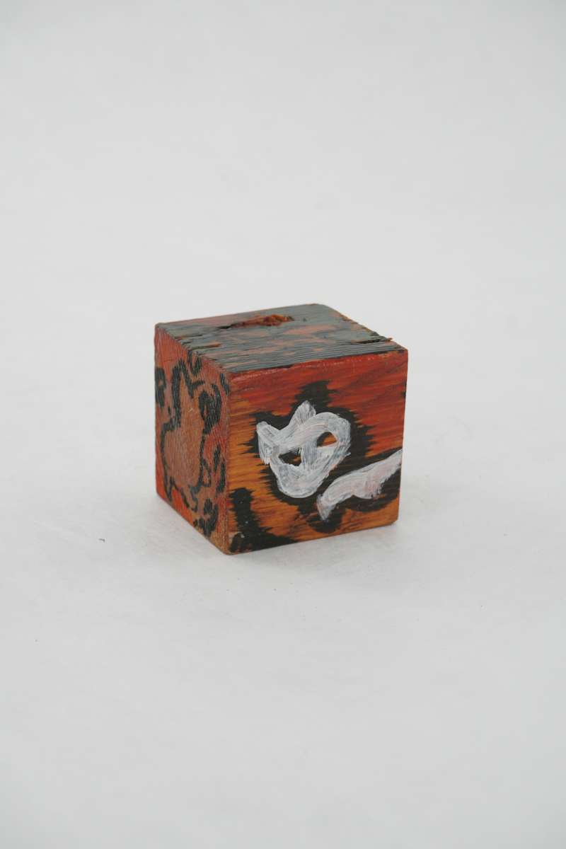 Hand Painted Wood Block by Rumiko "Rumi"  Tsuda Estate, Image 3.