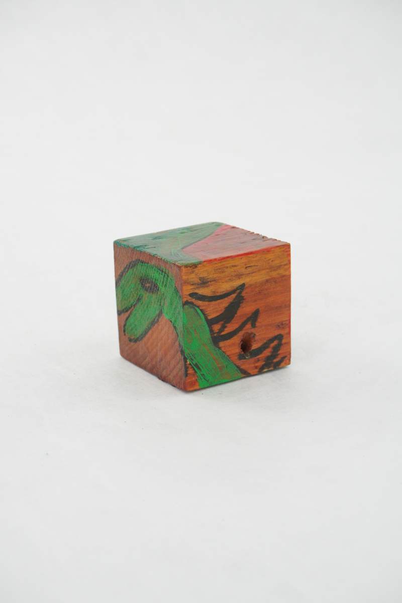 Hand Painted Wood Block by Rumiko "Rumi"  Tsuda Estate, Image 4.