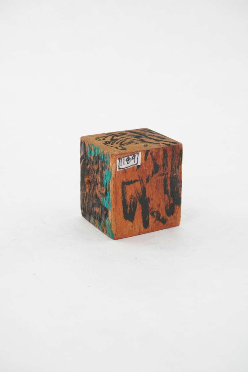 Hand Painted Wood Block by Rumiko "Rumi"  Tsuda Estate, Image 2.