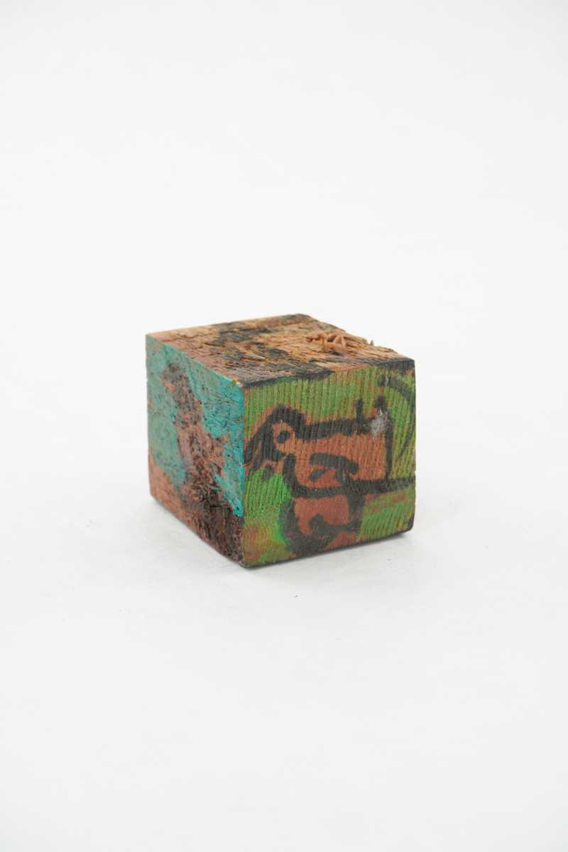 Hand Painted Wood Block by Rumiko "Rumi"  Tsuda Estate, Image 3.