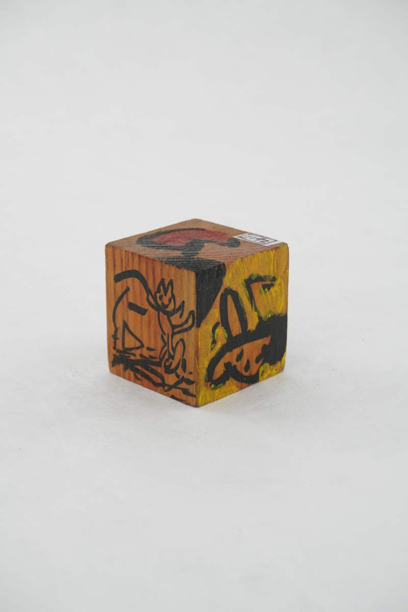 Hand Painted Wood Block by Rumiko "Rumi"  Tsuda Estate, Image 4.