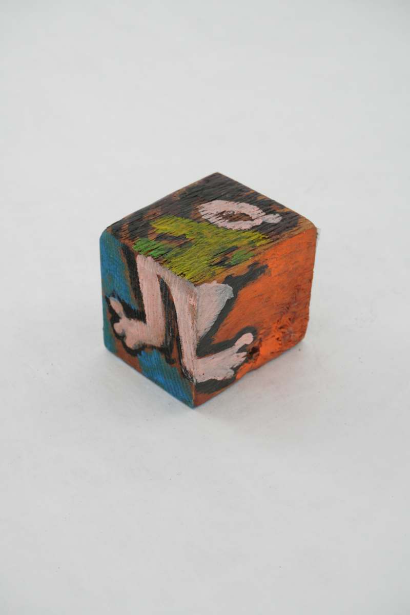 Hand Painted Wood Block by Rumiko "Rumi"  Tsuda Estate, Image 4.