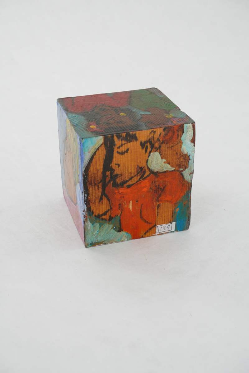 Hand Painted Wood Block by Rumiko "Rumi"  Tsuda Estate, Image 2.