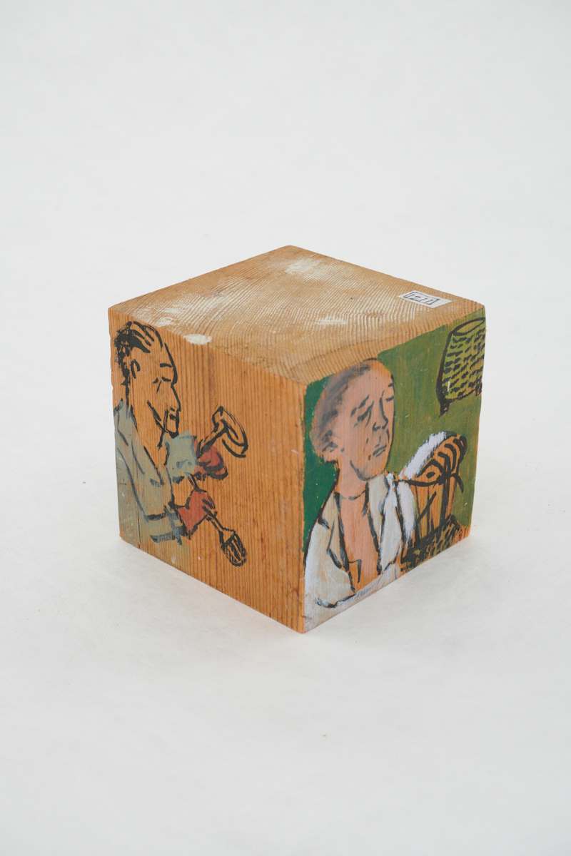 Hand Painted Wood Block by Rumiko "Rumi"  Tsuda Estate, Image 2.