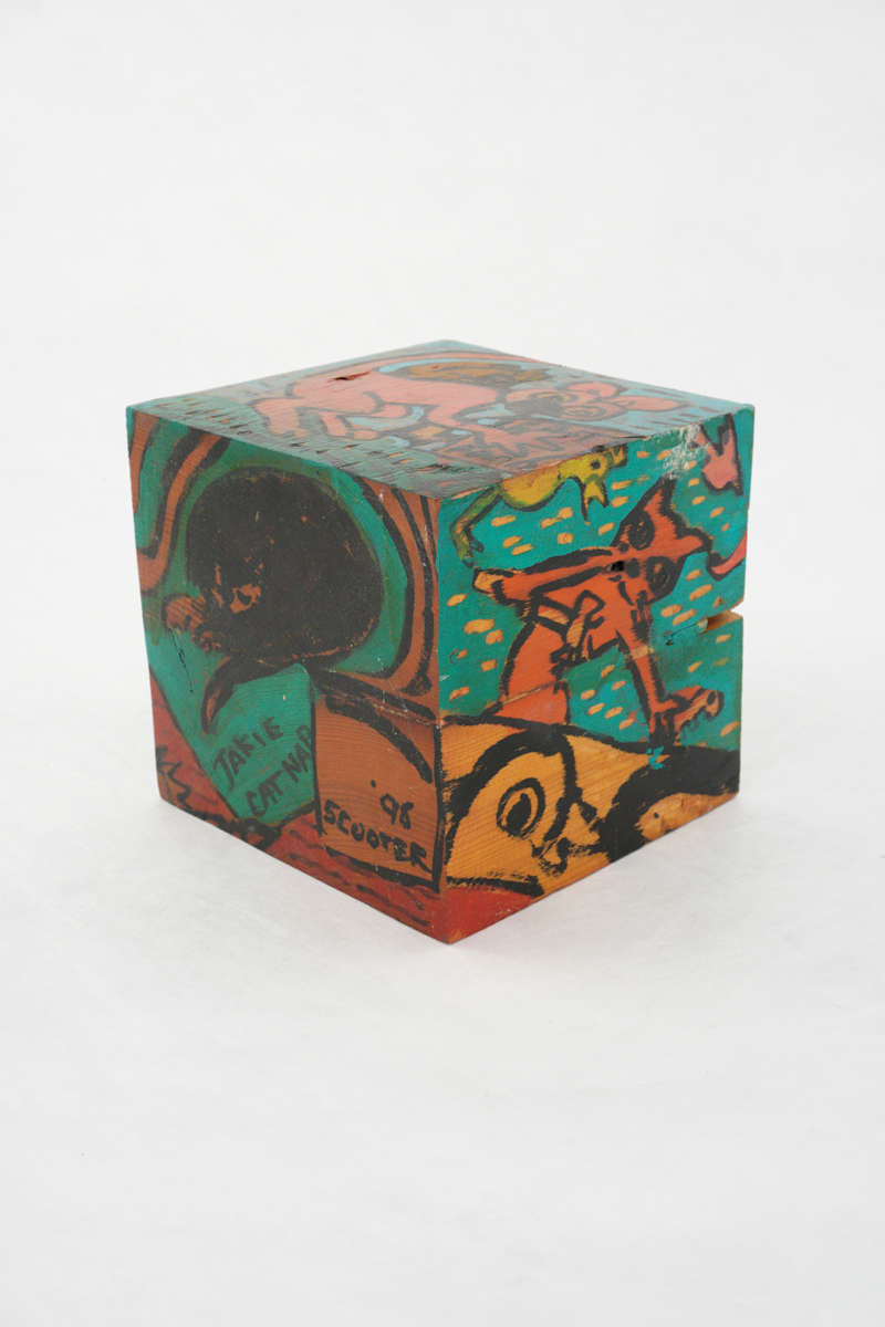Hand Painted Wood Block by Rumiko "Rumi"  Tsuda Estate, Image 2.