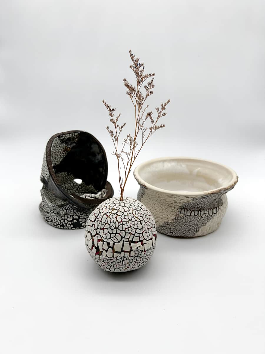 Sphere Bud Vase by Rumiko "Rumi"  Tsuda Estate, Image 1.