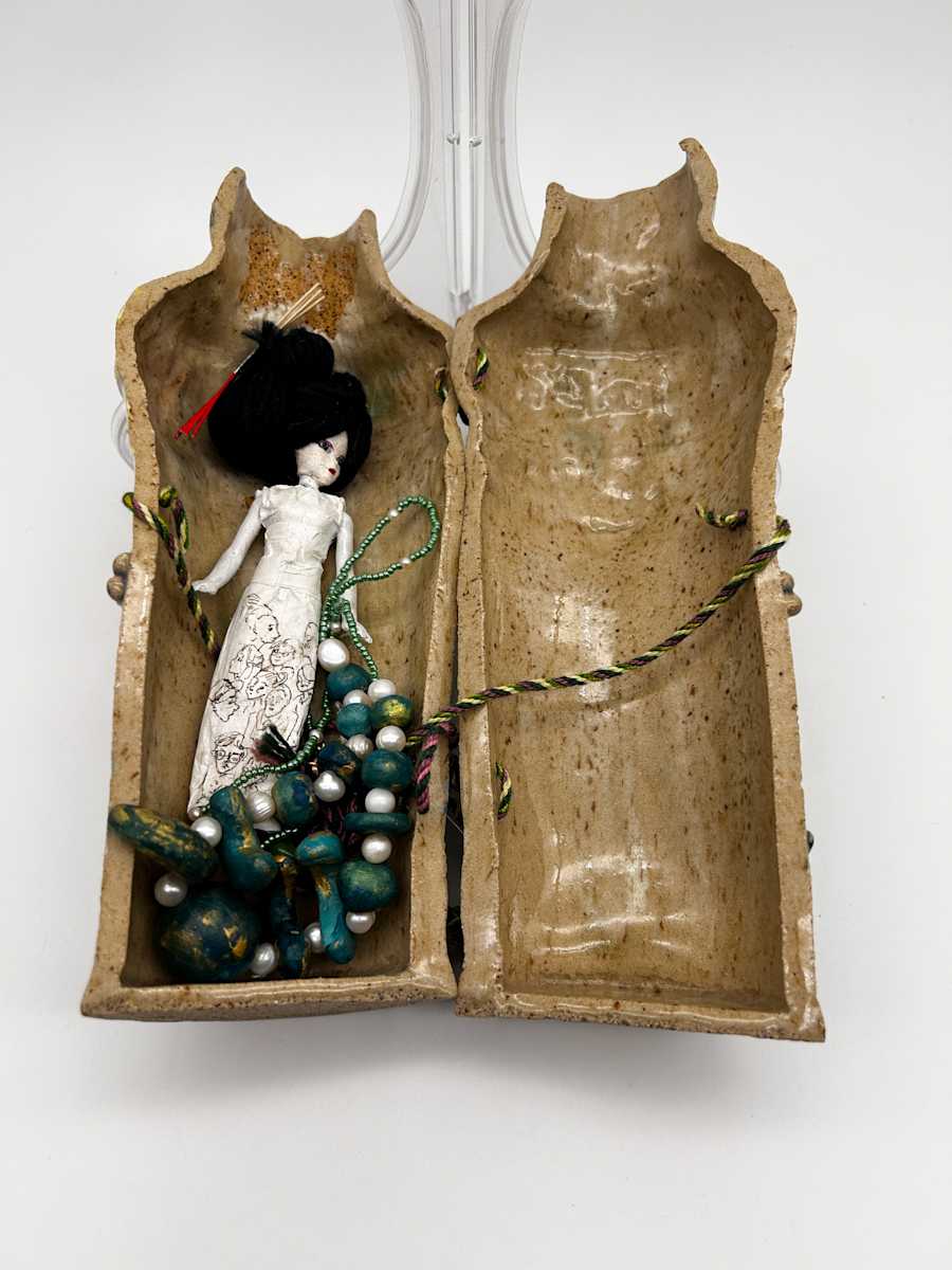 Sarcophagus, Doll & Necklace by Rumiko "Rumi"  Tsuda Estate, Image 2.