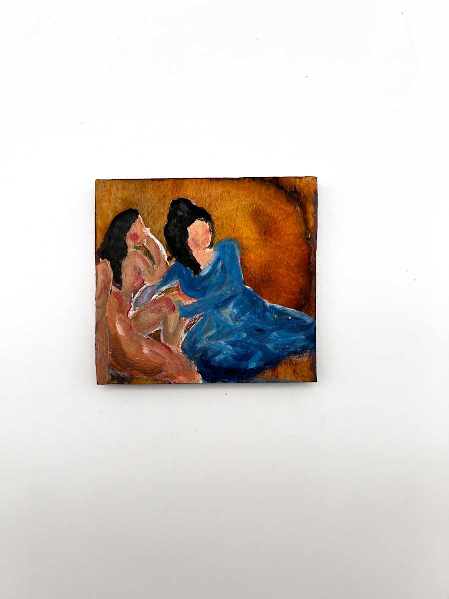 Painted Wood Block by Rumiko "Rumi"  Tsuda Estate, Image 1.