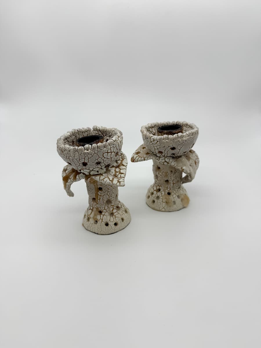 Candlestick Holders (2) by Rumiko "Rumi"  Tsuda Estate, Image 2.