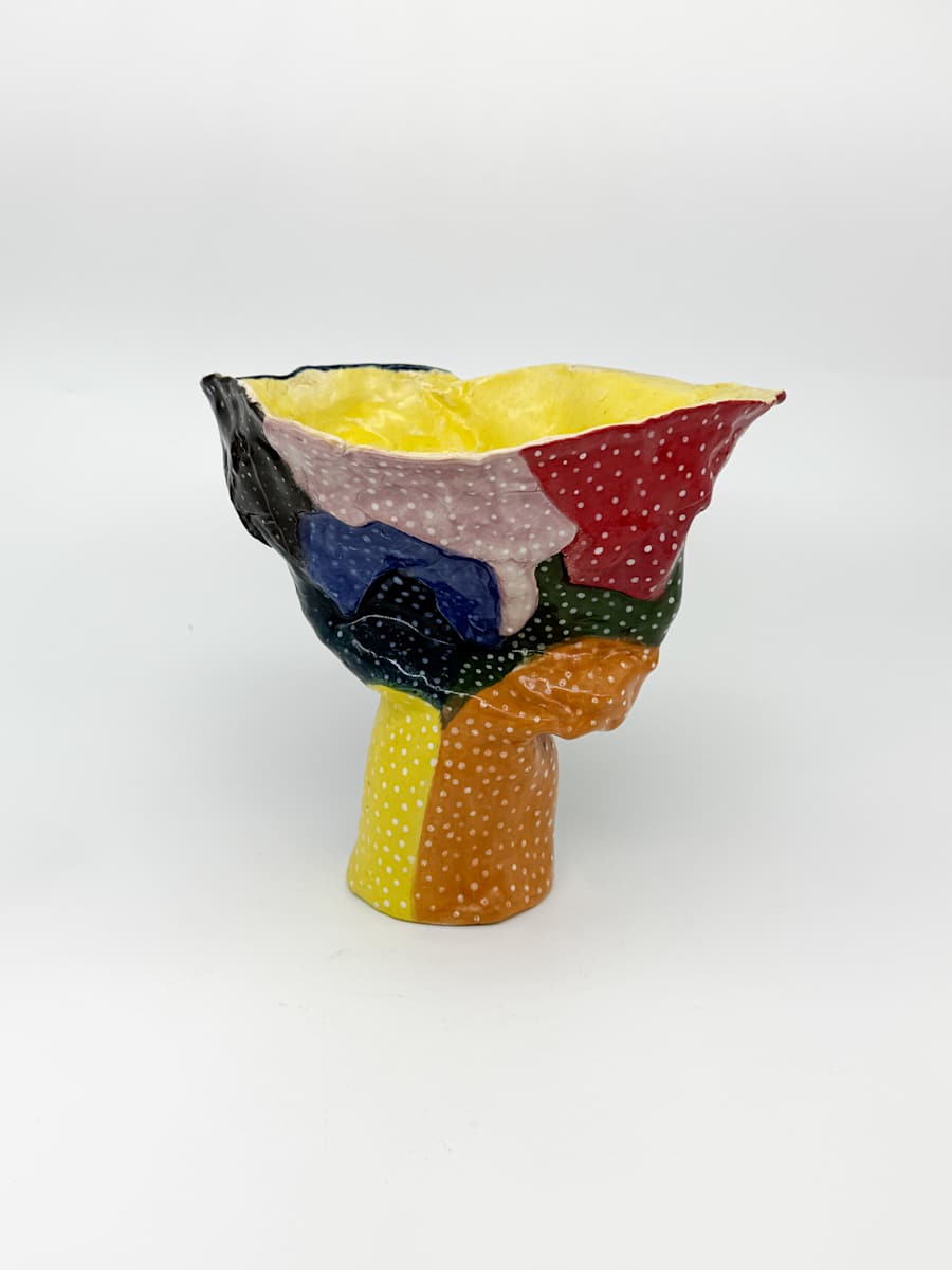 Vase Multicolor by Rumiko "Rumi"  Tsuda Estate, Image 5.