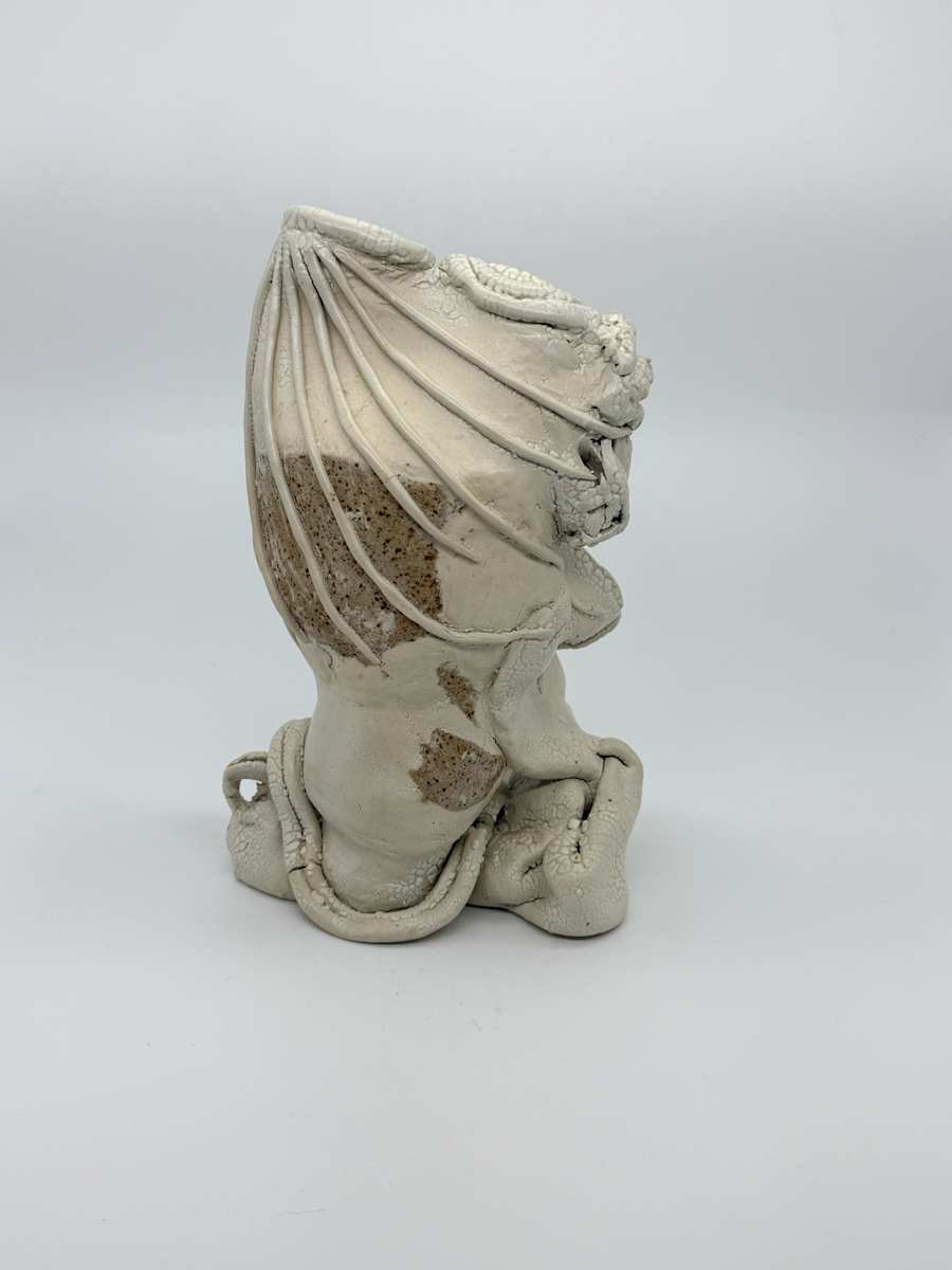 Sculpture (cracked) by Rumiko "Rumi"  Tsuda Estate, Image 1.