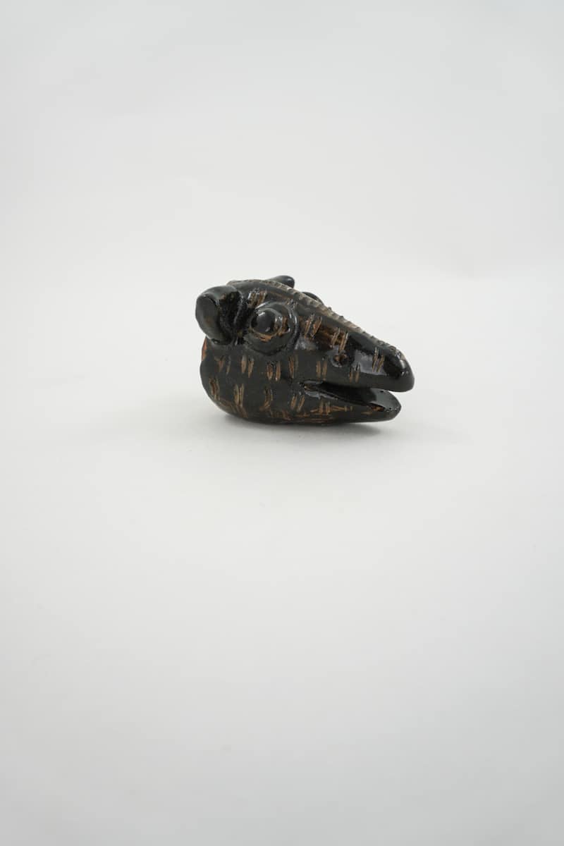 Minature Sculpture-Animal Head, Mouse Head & Teapot by Rumiko "Rumi"  Tsuda Estate, Image 3.