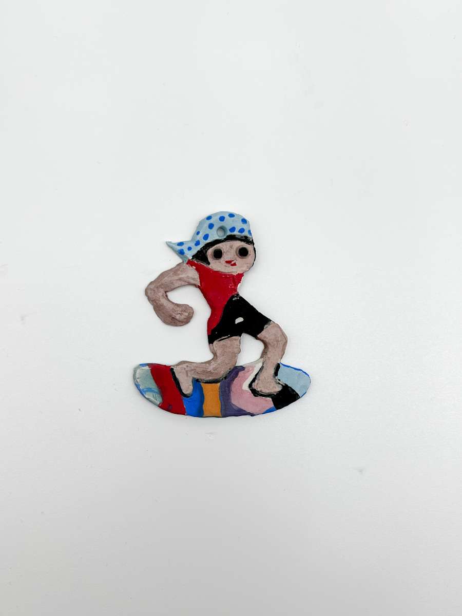 Ceramic Surfer by Rumiko "Rumi"  Tsuda Estate, Image 1.