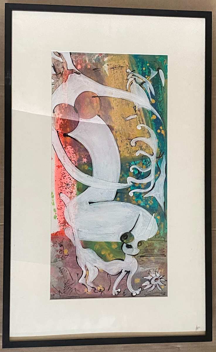 Woman Follopian, Cat, Flower by Rumiko "Rumi"  Tsuda Estate, Image 1.