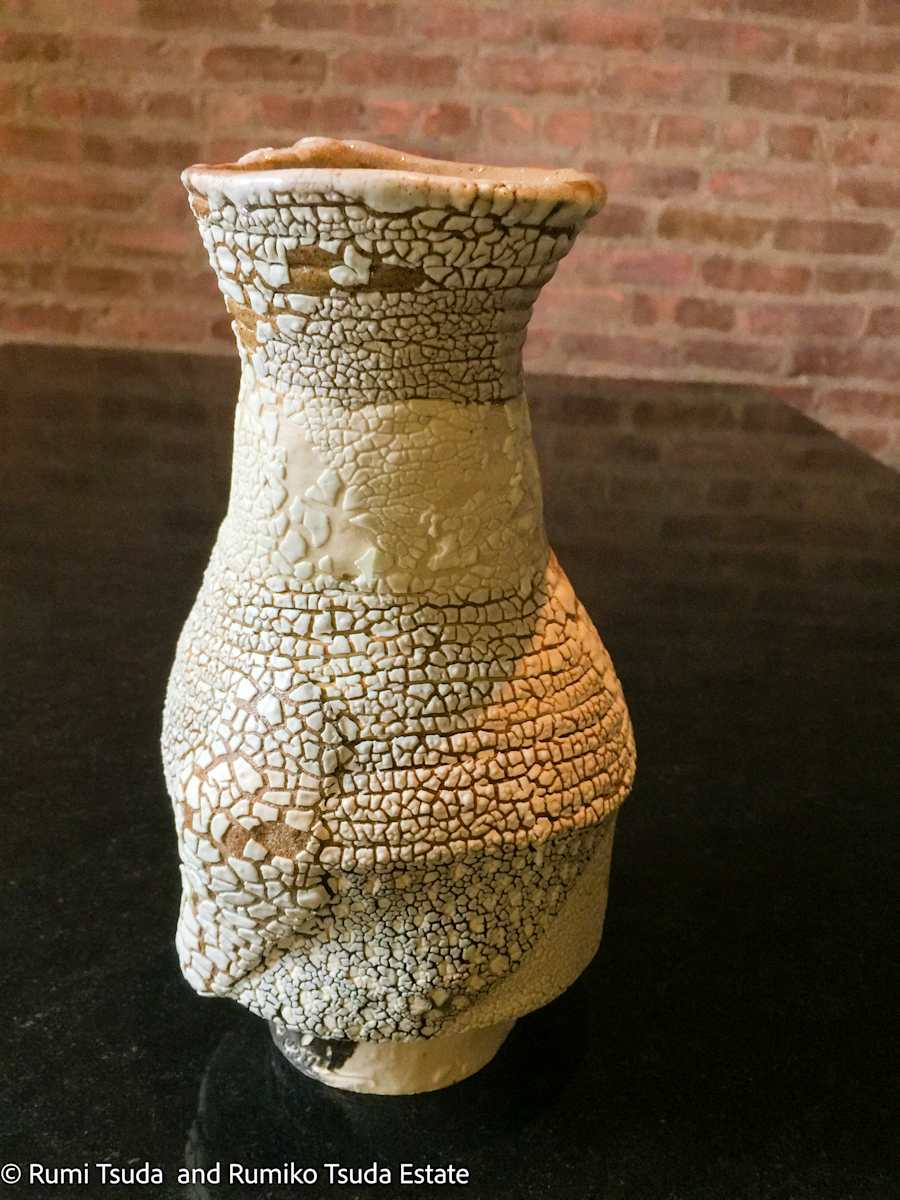 Shiguraki Pendant, Vase, #17-74 by Rumi Tsuda 