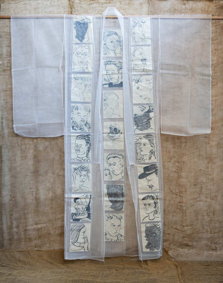 Giant Kimono with New Yorkers (Zipe) by Rumi Tsuda 
