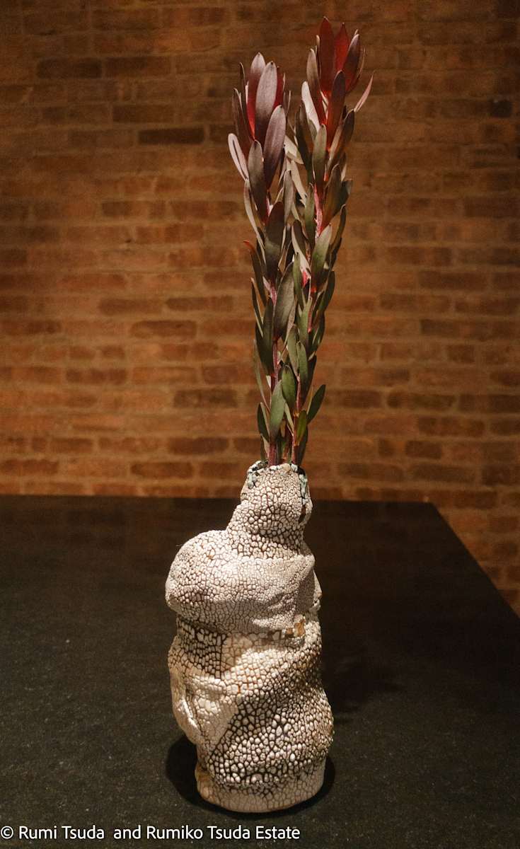 Mixed Clay Vase, #17-76 by Rumi Tsuda 