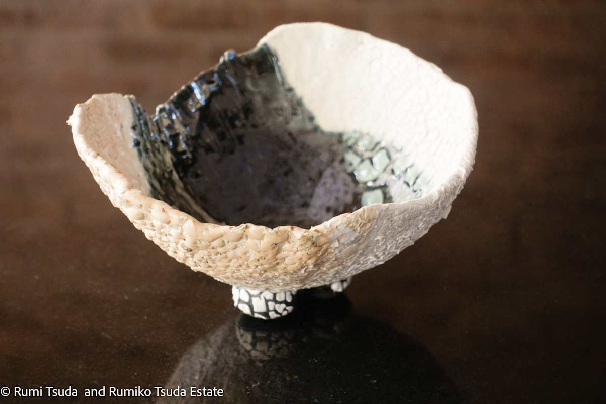 Mixed Clay Big Bowl, #17-129 by Rumiko "Rumi"  Tsuda Estate, Image 1.