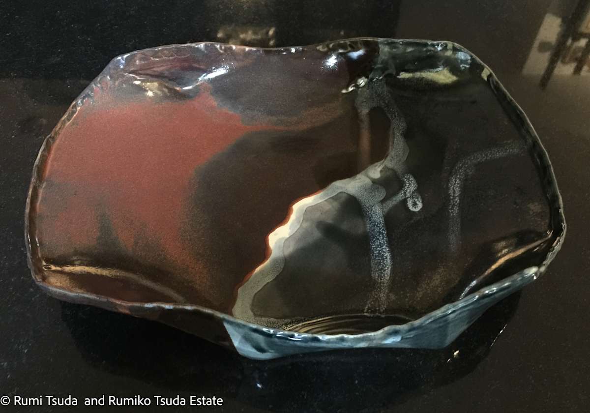 White Stream, Platter by Rumi Tsuda 
