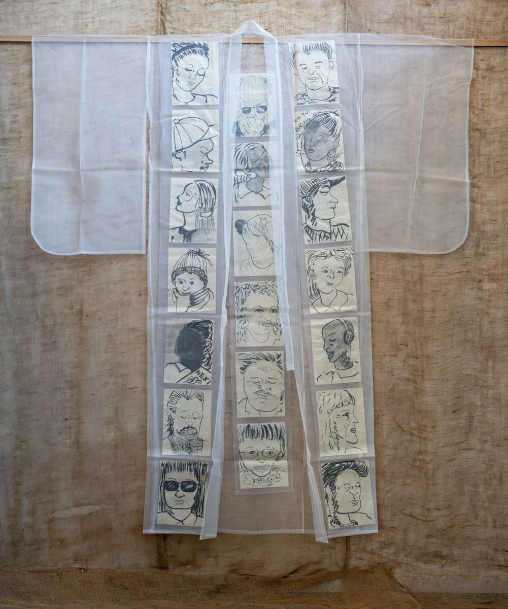 Giant Kimono with New Yorkers (Mets) by Rumiko "Rumi"  Tsuda Estate, Image 1.
