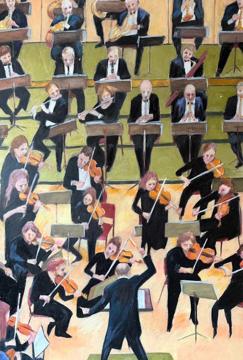 Conducting orchestra by Jeanne Goodman, Image 1.