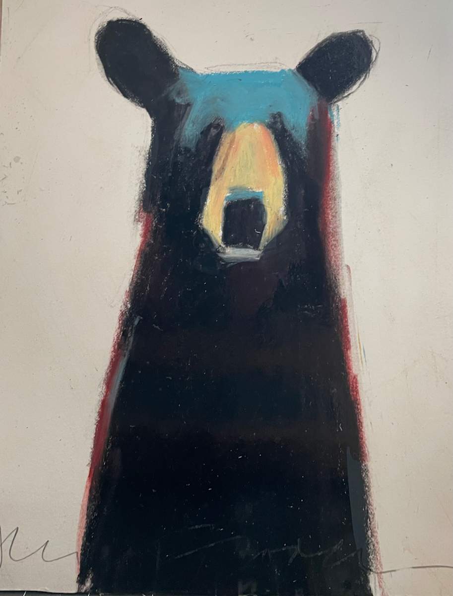 Red Edged Tall Bear by Jeanne Goodman, Image 1.