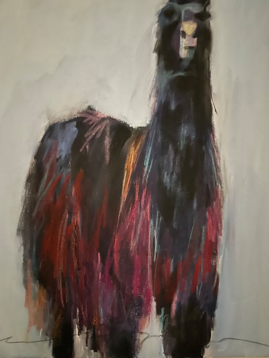 Colorful Black Llama by Jeanne Goodman, Image 11.