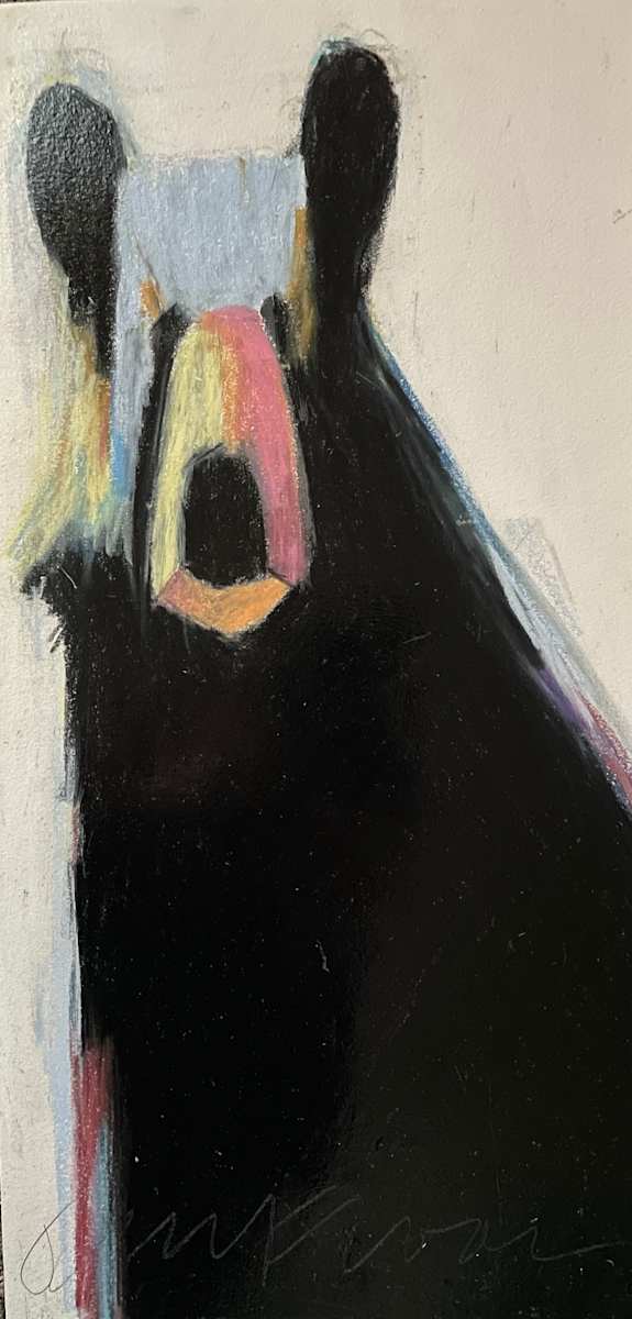 Big bear sitting by Jeanne Goodman 